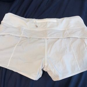Off white Lululemon shorts